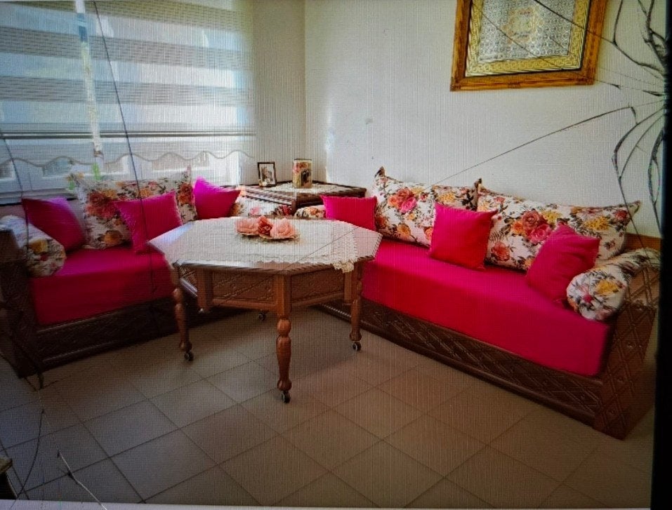 salon marocain, Ophalen