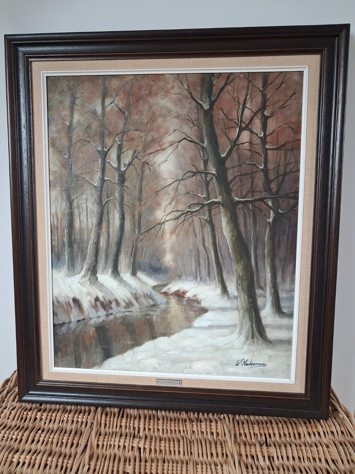 schilderij van W Hadermann, Ophalen of Verzenden