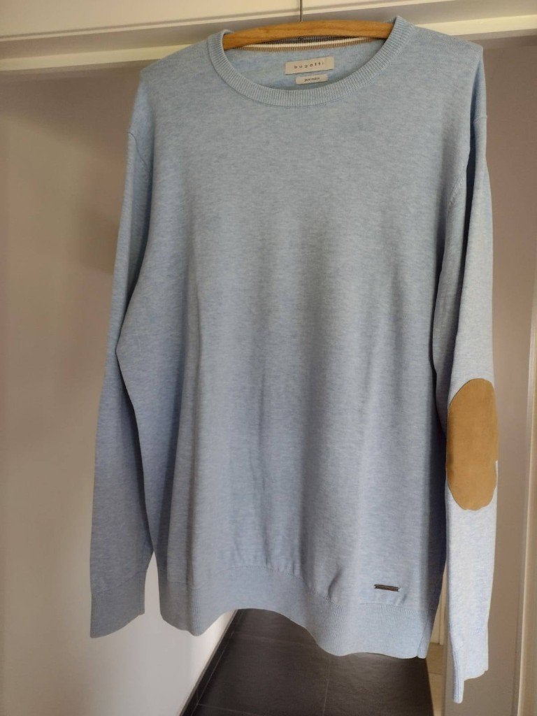 Pull Bugatti bleu clair pour homme - XL - neuf, Neuf, Bugatti, Enlèvement ou Envoi, Taille 56/58 (XL)