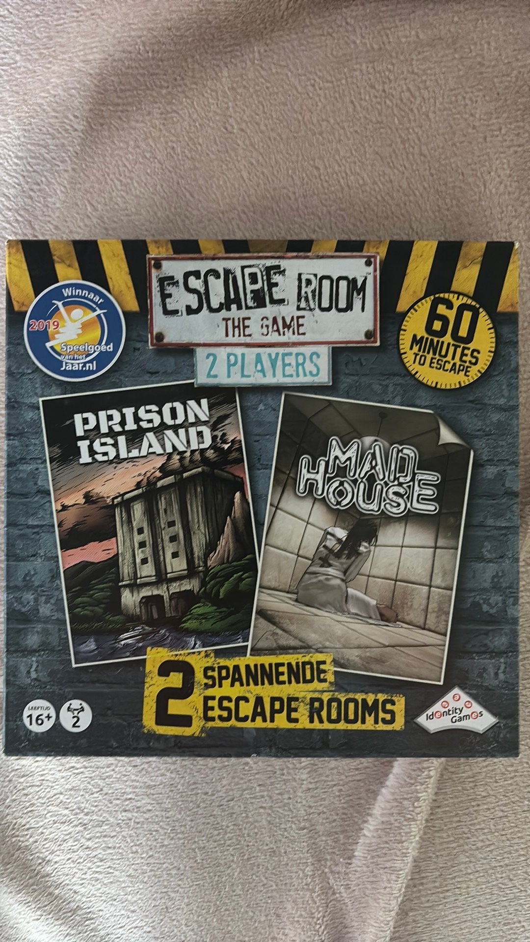 Escape room the game 2 players prison island & mad house, Ophalen of Verzenden, Zo goed als nieuw