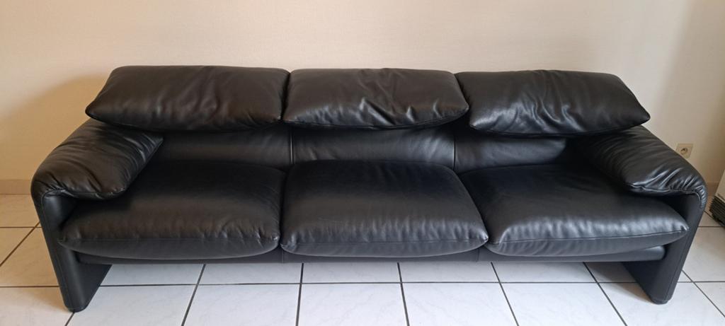 Cassina maralunga 3-zit, Trois personnes, ., Enlèvement, Utilisé