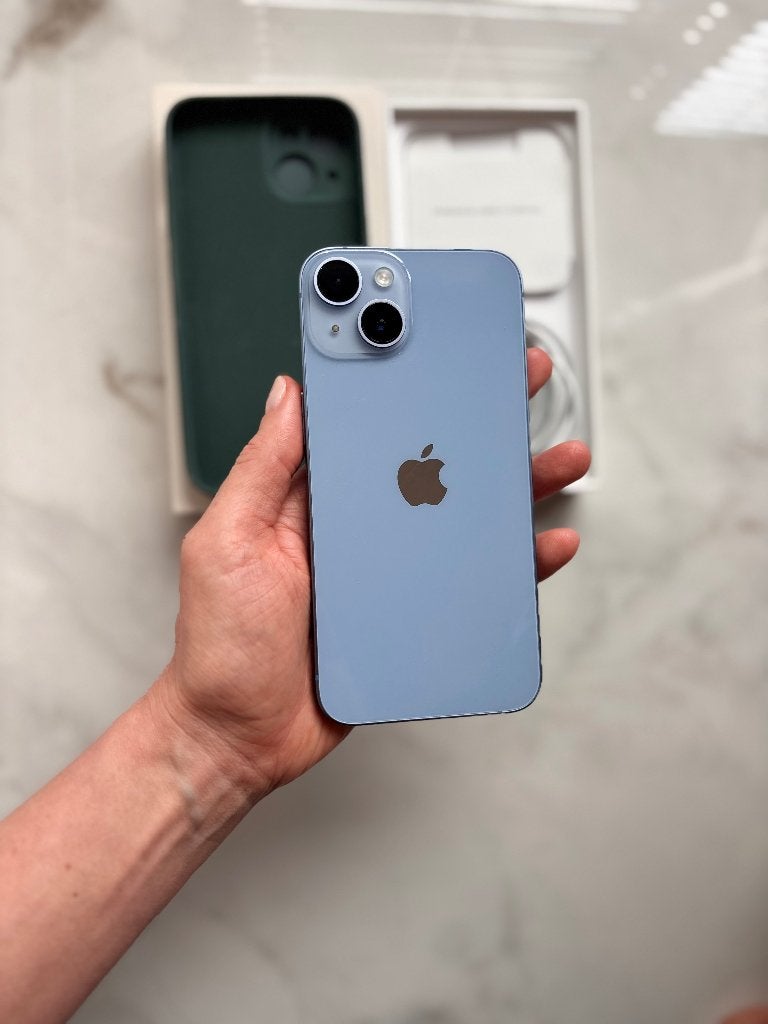 iPhone 14 128 Go bleu, Télécoms, Téléphonie mobile | Apple iPhone, 128 GB, Comme neuf, Enlèvement, Sans abonnement