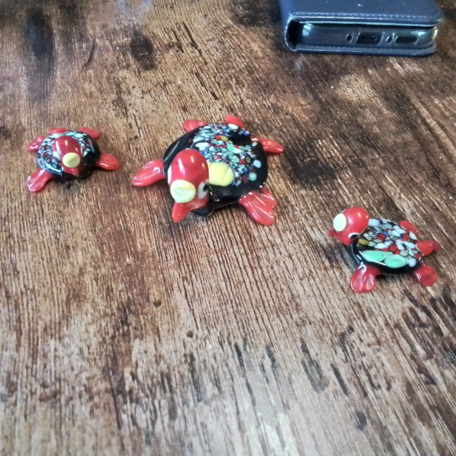 handgemaakte glas schildpadden Murano stijl, Ophalen of Verzenden