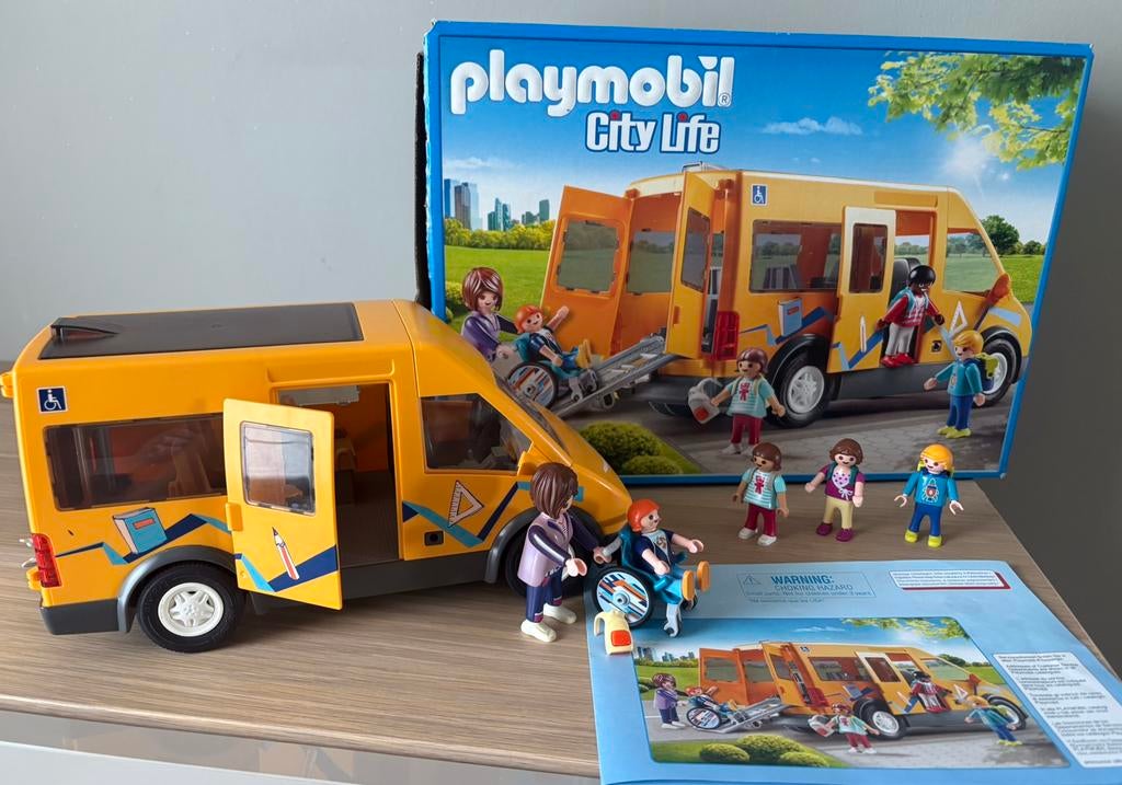 9419 schoolbus, Kinderen en Baby's, Speelgoed | Playmobil, Ophalen of Verzenden, Zo goed als nieuw