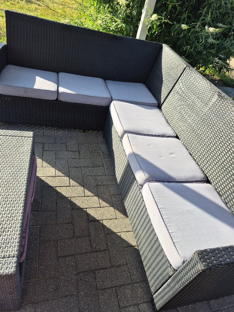 Lounge set, Tuin en Terras, Tuinsets en Loungesets, Ophalen, Gebruikt, 6 zitplaatsen, Bank