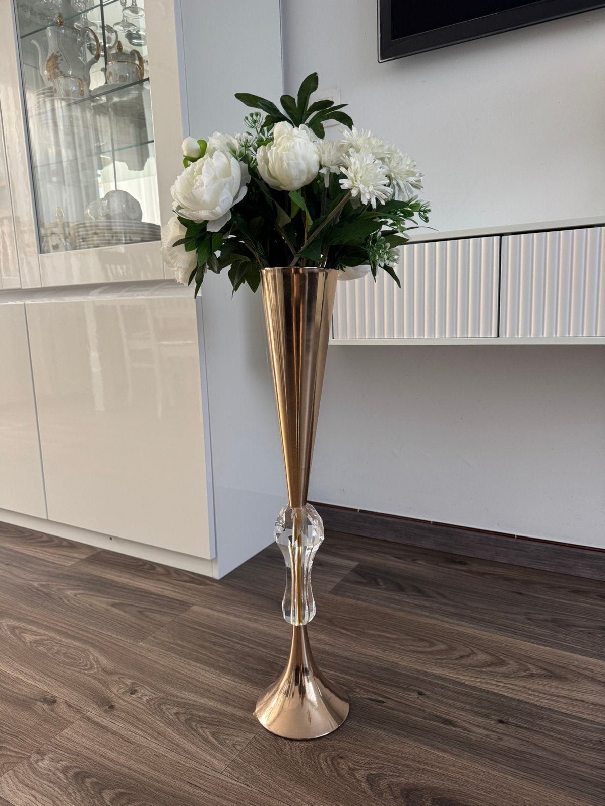 Vase avec fleurs artificielle en bon état, Enlèvement, Comme neuf