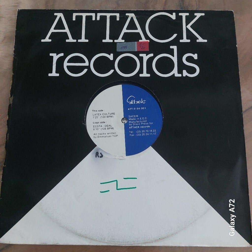 emmanuel top ecsta deal 12 inch maxi, Cd's en Dvd's, Vinyl | Dance en House, Gebruikt, Ophalen of Verzenden, Techno, 12 inch