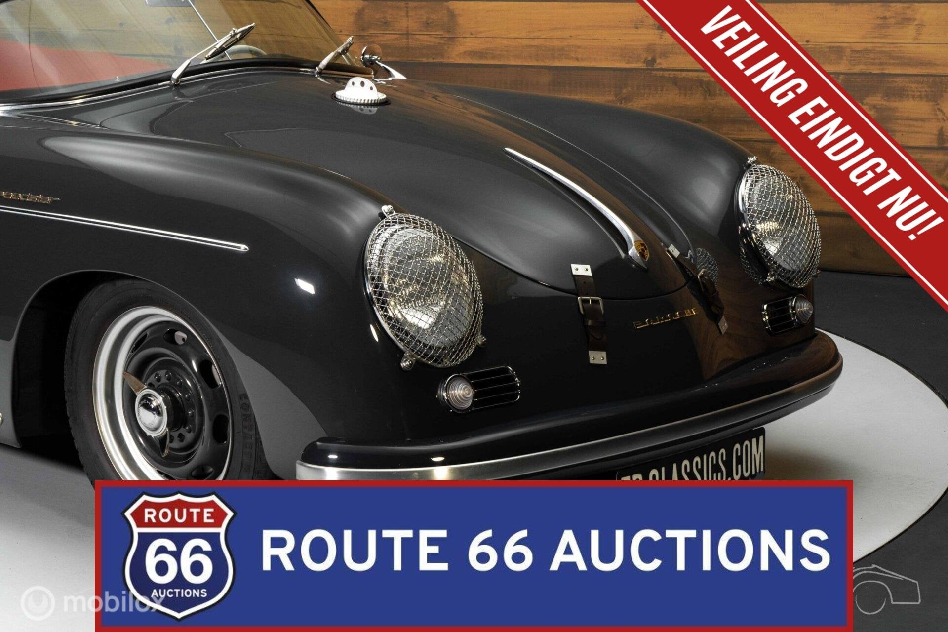 Porsche 356 Pre-A Speedster | 1955 | Route 66 Auctions, Zwart, Bedrijf, Overige carrosserie, Porsche