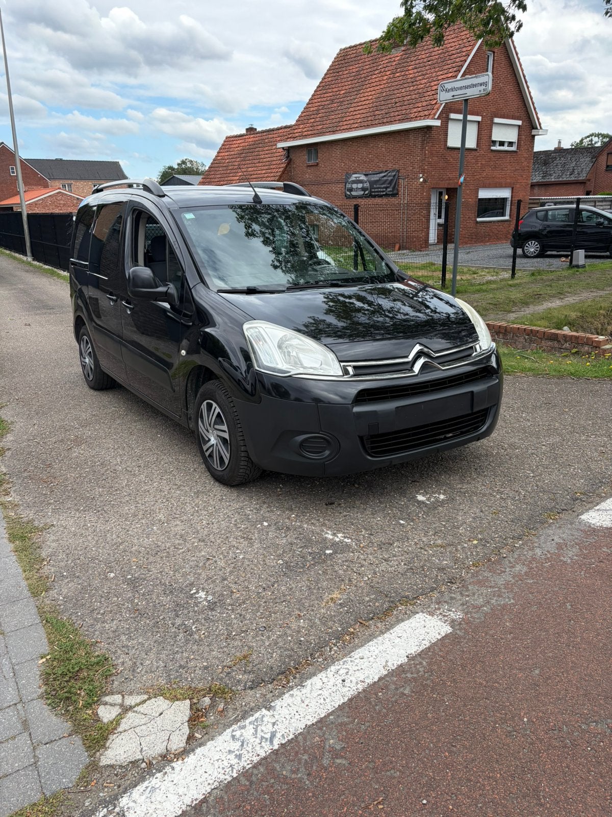 Citroen berlingo 1.6hdi lichte vracht, Euro 5, Zwart, Airconditioning, Te koop