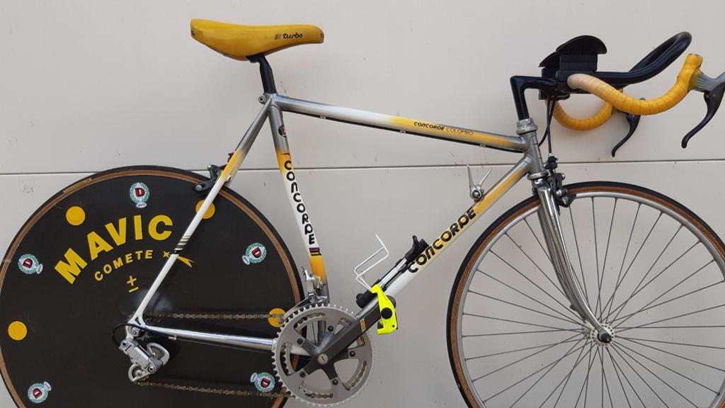 Concorde Colombo vintage tijdritfiets 1989 3x gebr, Velgrem, Zo goed als nieuw, 53 tot 57 cm, Ophalen