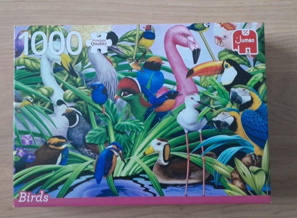 Puzzel Jumbo Birds 1000 stuks, Ophalen of Verzenden, 500 t/m 1500 stukjes, Zo goed als nieuw, Legpuzzel
