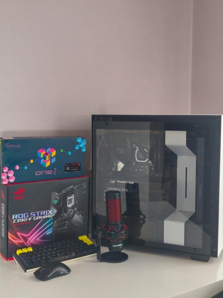 Gaming PC + Setup — Volledig Pakket, Computers en Software, Desktop Pc's, Zo goed als nieuw, 4 Ghz of meer, SSD, 32 GB, Met videokaart