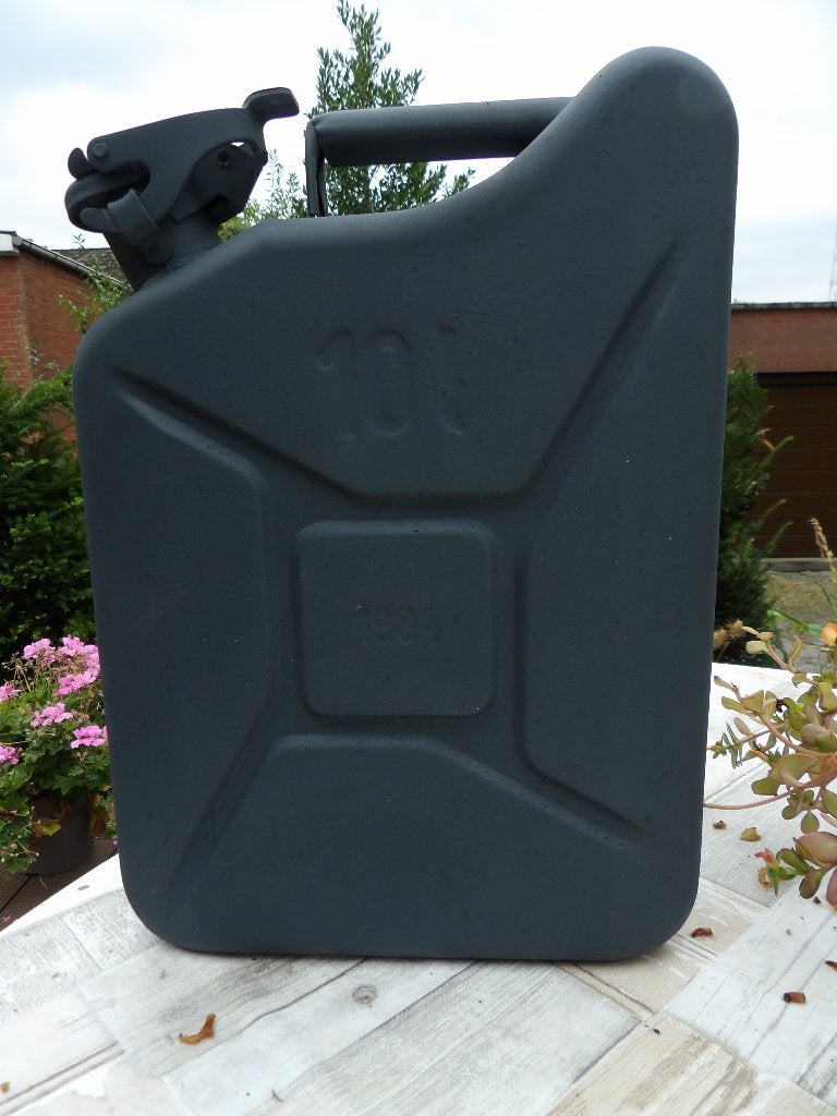 Jerrycan 10 liter, panzergrau kleur, Ophalen of Verzenden