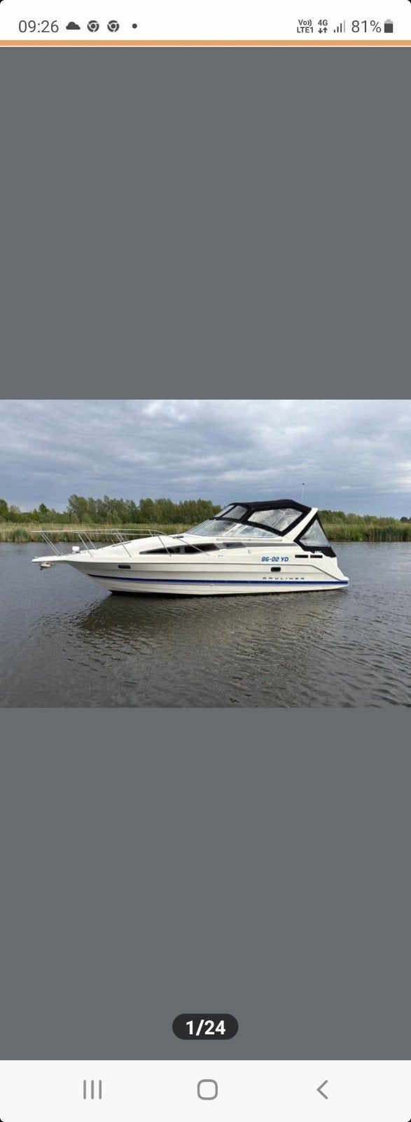 bayliner 2855 topstaat, Watersport en Boten, Ophalen, 9 m, Gebruikt, Bayliner