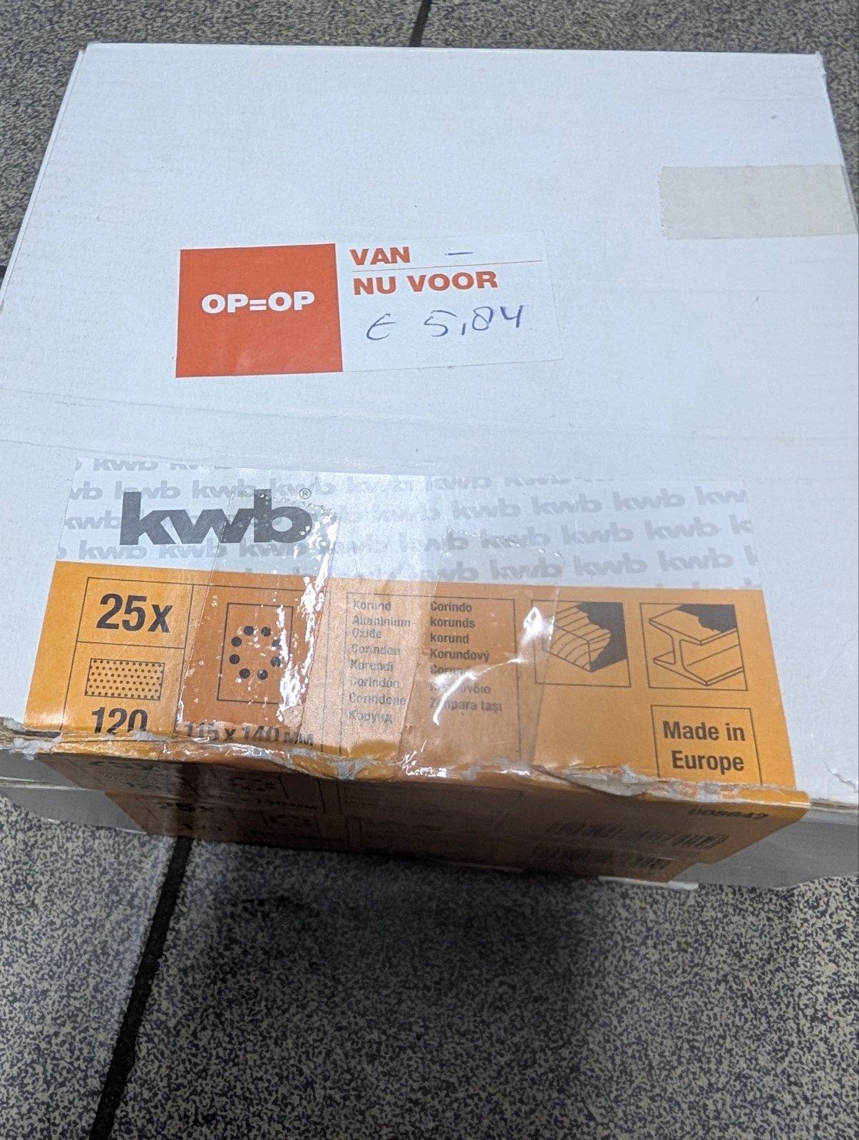 KWB Premium schuurvellen 115x140 mm K120 – 2 nieuwe dozen, Ophalen of Verzenden, Nieuw