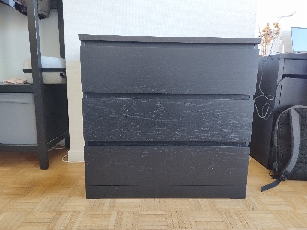 Commode à trois tiroirs, Maison & Meubles, 3 ou 4 tiroirs, 25 à 50 cm, Moins de 100 cm, Comme neuf