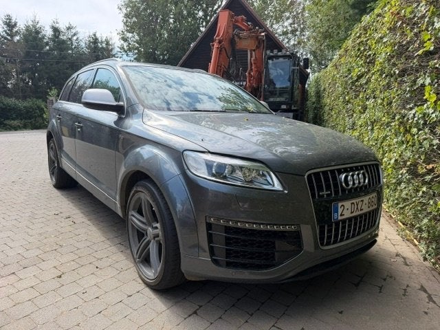 Audi Q7 V12 TDI - 6.0TDI diesel !!! - 502 pk - lichte vracht, Autos, Cuir, Argent ou Gris, Achat, 2 places