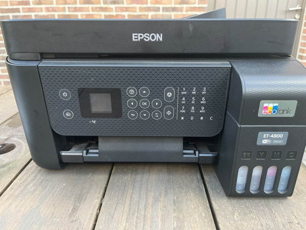 Imprimante Epson ET4800 + 8 cartouches d'encre, Informatique & Logiciels, Imprimantes, Enlèvement, Comme neuf, Imprimante à jet d'encre