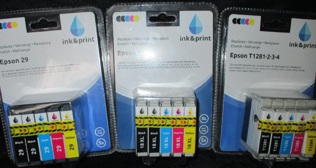 Inktpatronen Epson, 5 euro per pakje, nieuwe staat, Ophalen of Verzenden, Nieuw, Cartridge, Epson