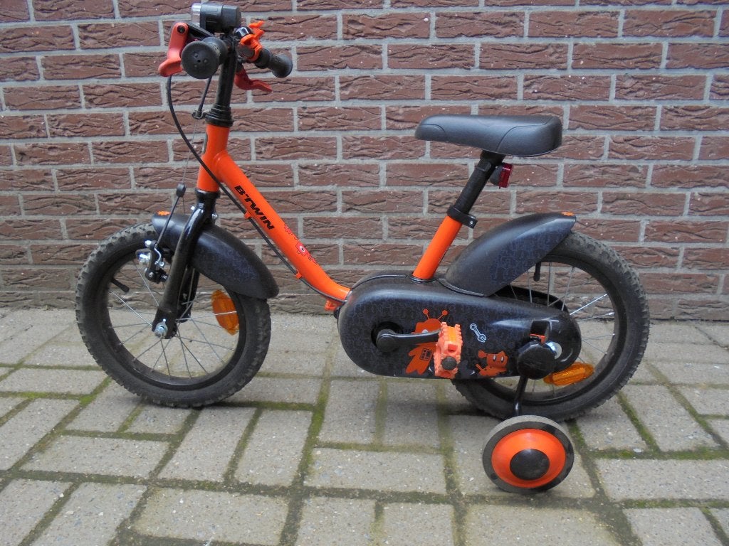 kinderfiets, Ophalen, Zijwieltjes, Gebruikt, Velgrem