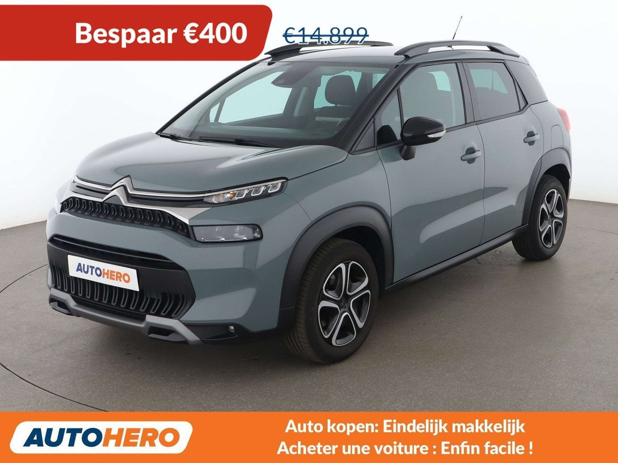 Citroën C3 Aircross 1.2 PureTech Feel Pack, Achat, Euro 6, Volant multifonction, Noir
