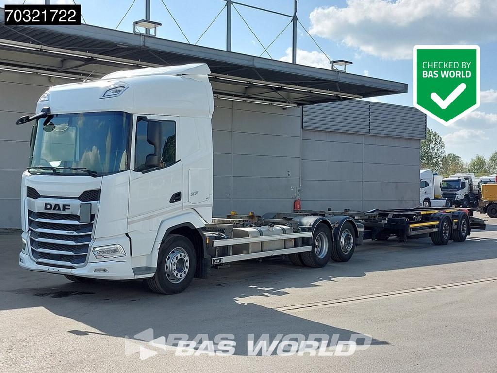 DAF XF XF 480 6X2 Combi BDF Full Air suspension Lift-Axle Au, Auto's, Vrachtwagens, Automaat, Stof, Euro 6, Wit