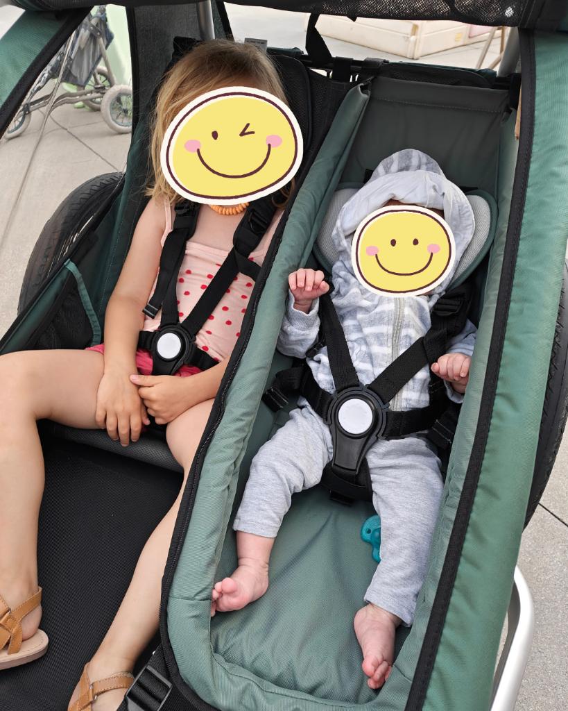 Croozer Kid Vaaya 2 — remorque à vélo/poussette/jogger, 40 à 60 kg, Comme neuf, Enlèvement, Suspension