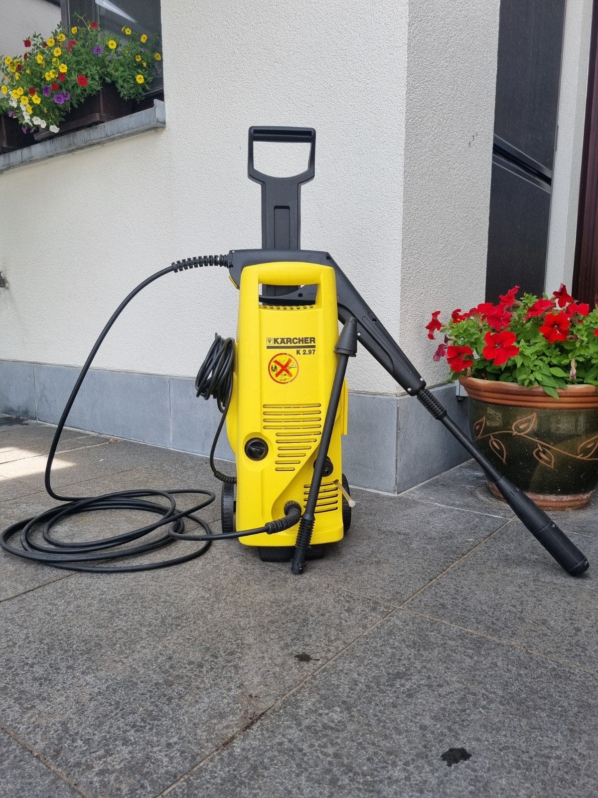 karcher k 2.97 hogedruk reiniger, Tuin en Terras, Hogedrukreinigers, Ophalen, Zo goed als nieuw, Elektrisch, Karcher - Kärcher -
