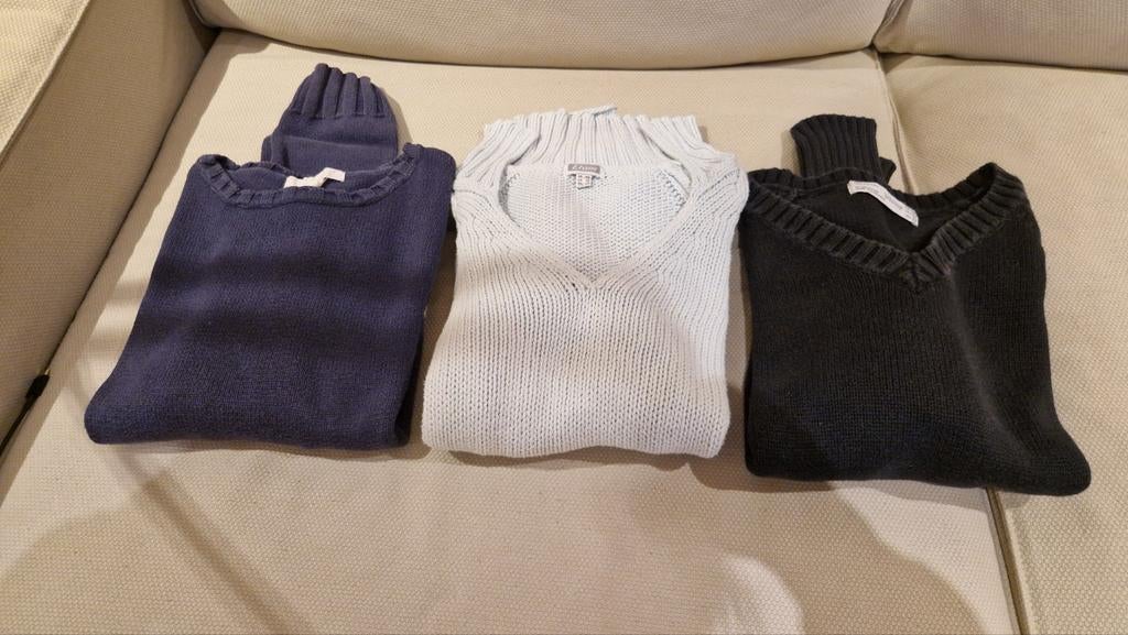 Lot de 3 pulls coton filles Medium, Enlèvement, Comme neuf