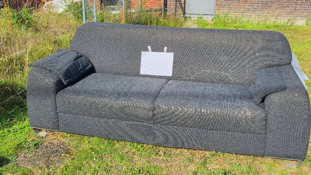 Zetel, Ophalen, Gebruikt, Driepersoons, 75 tot 100 cm