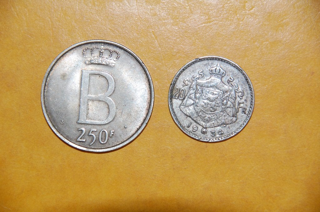 Zilveren 250 en 20 Belgische Frank, Verzenden, Zilver, Setje, Zilver