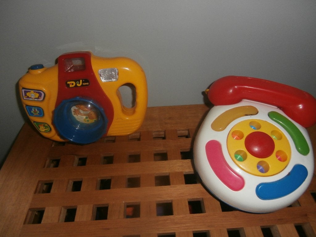 Speelgoedfototoestel op batterijen en telefoon, Ophalen of Verzenden, Gebruikt