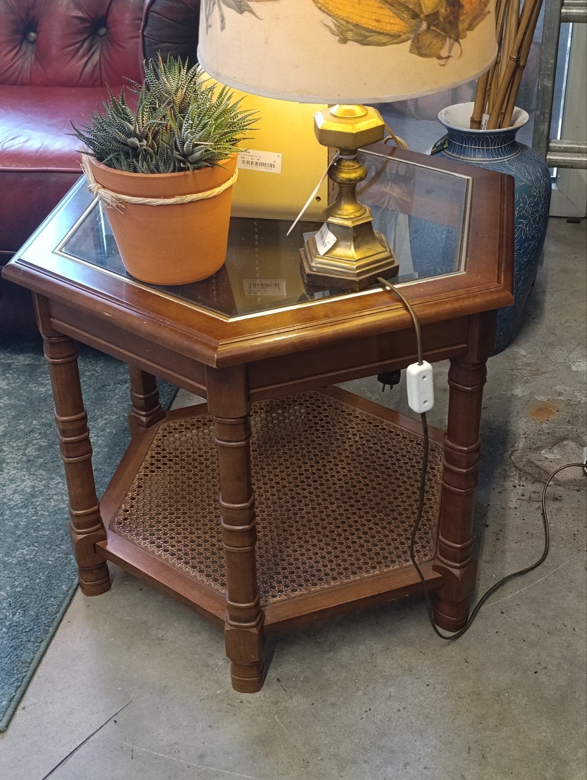 Table basse meuble vintage bois fait main