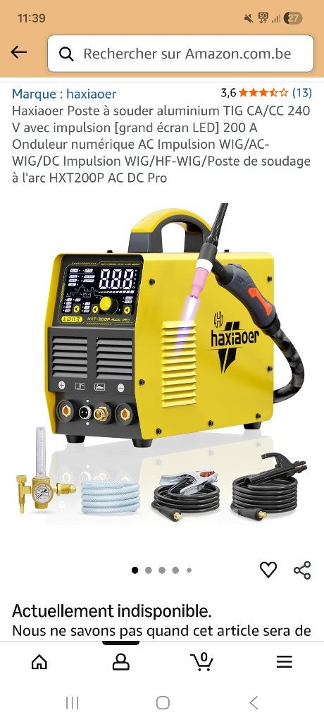 Poste a souder tig, Bricolage & Construction, Outillage | Soudeuses, Enlèvement, Neuf, 150 à 250 ampères, Tig