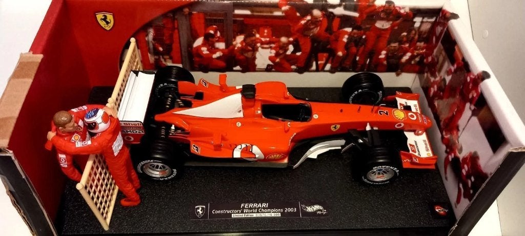 1/18 Ferrari F2003-GA Constructor's champions Japan GP 2003, Enlèvement ou Envoi, Neuf, Voiture, Hot Wheels