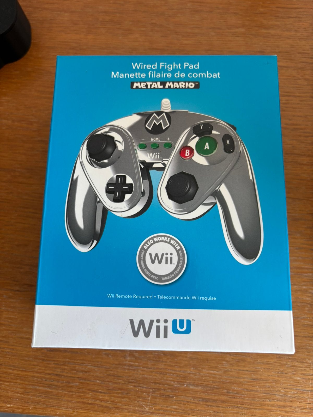 NIEUW Wii U wired fight pad Metal Mario, Games en Spelcomputers, Spelcomputers | Overige Accessoires, Ophalen, Nieuw