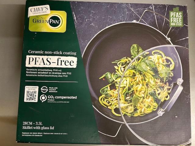 stoofpan met glazen deksel greenpan chef's collection new, Huis en Inrichting, Keuken | Potten en Pannen, Ophalen of Verzenden