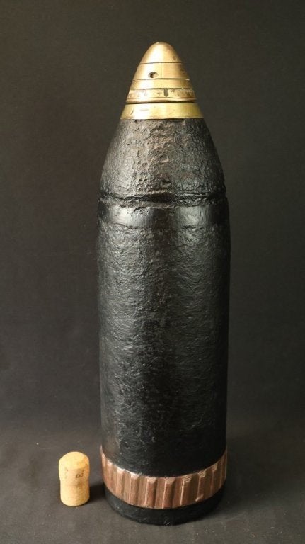 WO1 Britse 60 pounder LEEG, Verzamelen, Ophalen, Hulzen of Bodemvondsten
