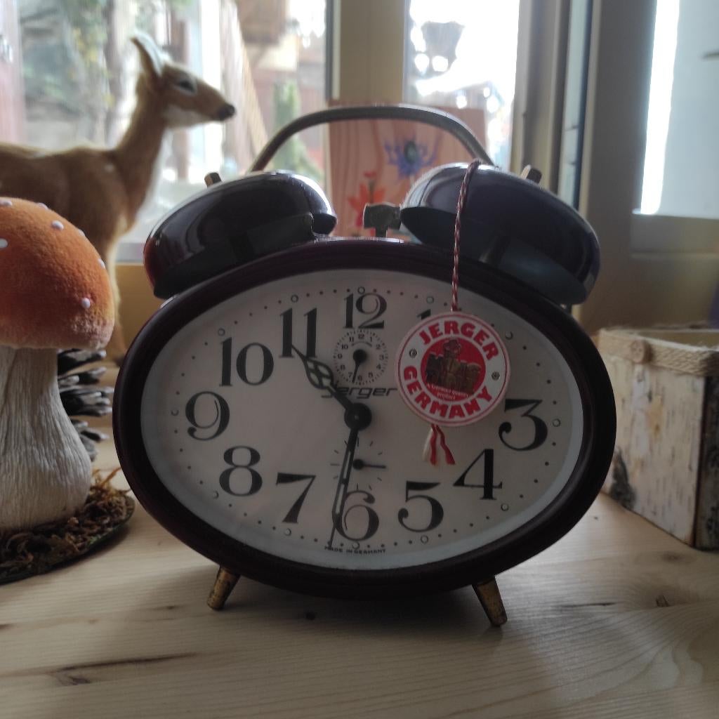 Jerger wekker VINTAGE nieuwst. met label € 15!, Enlèvement