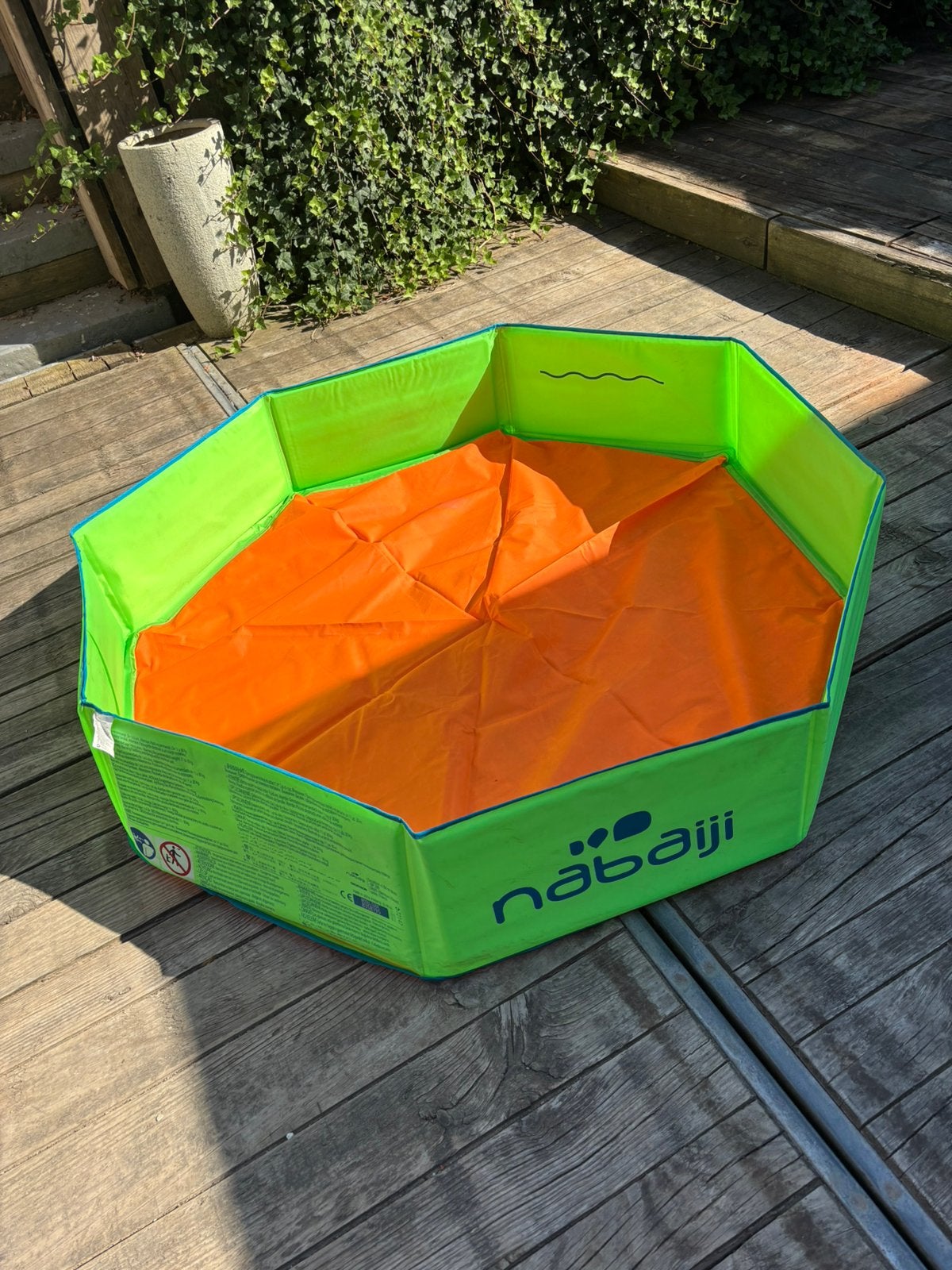 Nabaiji vouwzwembad (Decathlon) in zeer goede staat., Kinderen en Baby's, Speelgoed | Buiten | Zandbakken, Ophalen of Verzenden