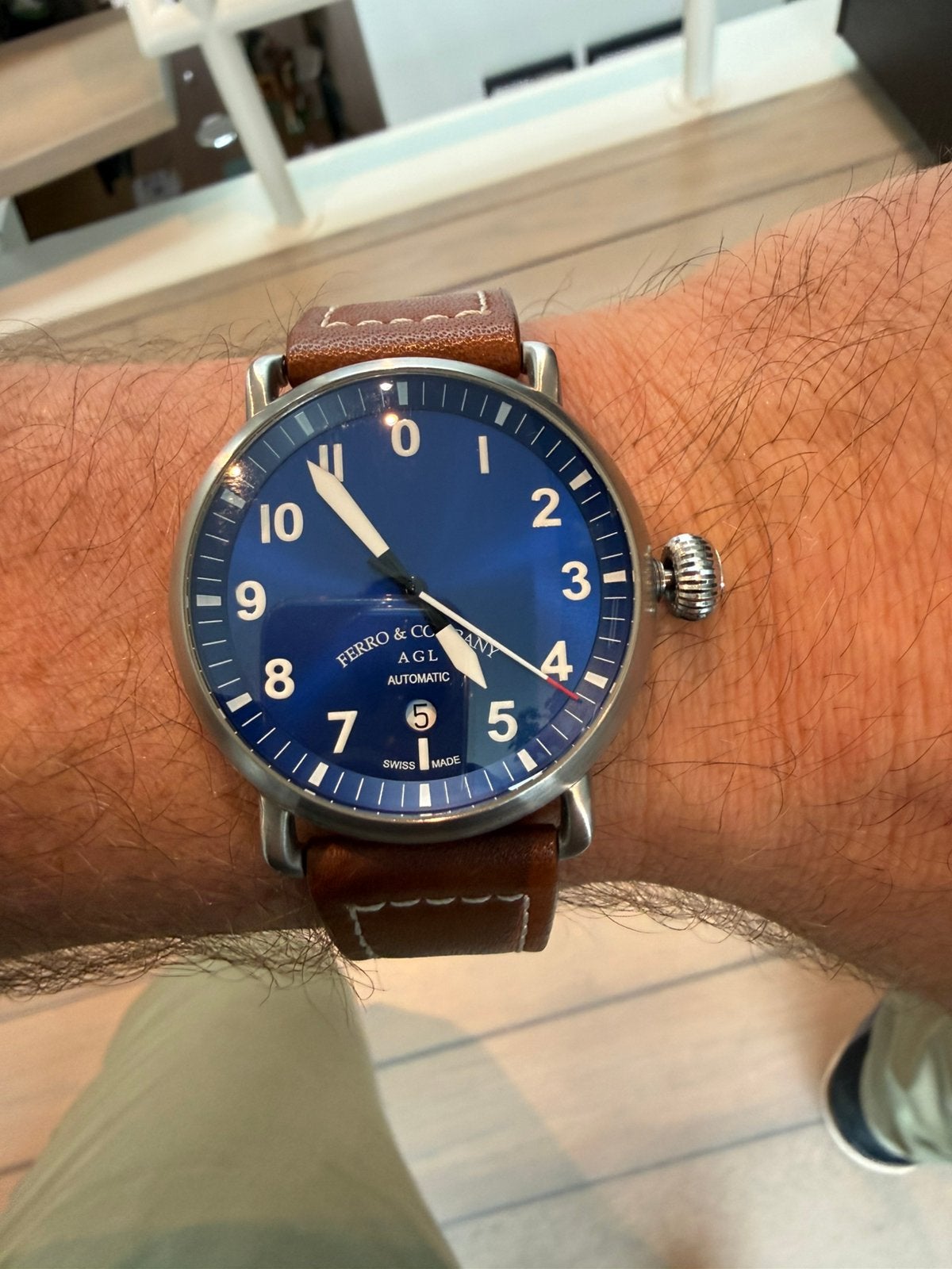 Prachtig automatisch horloge, Bijoux, Sacs & Beauté, Montres | Hommes, Comme neuf, Enlèvement