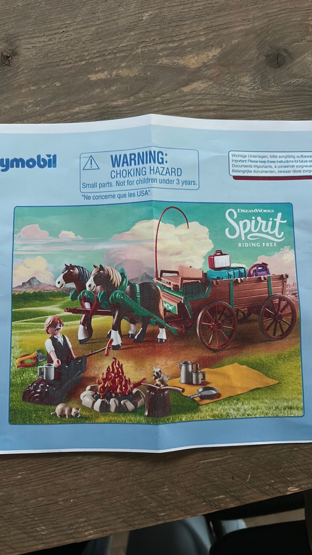 Playmobil huifkar Spirit, Kinderen en Baby's, Ophalen, Zo goed als nieuw