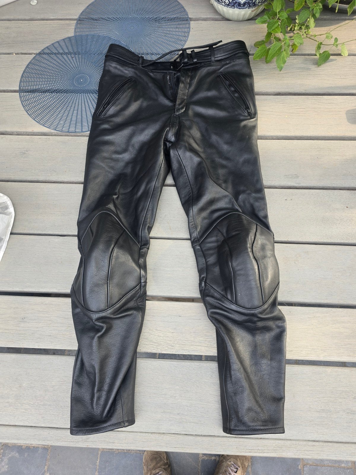 IXS lederen motorbroek – maat 50 – zwart, Motoren, Ophalen