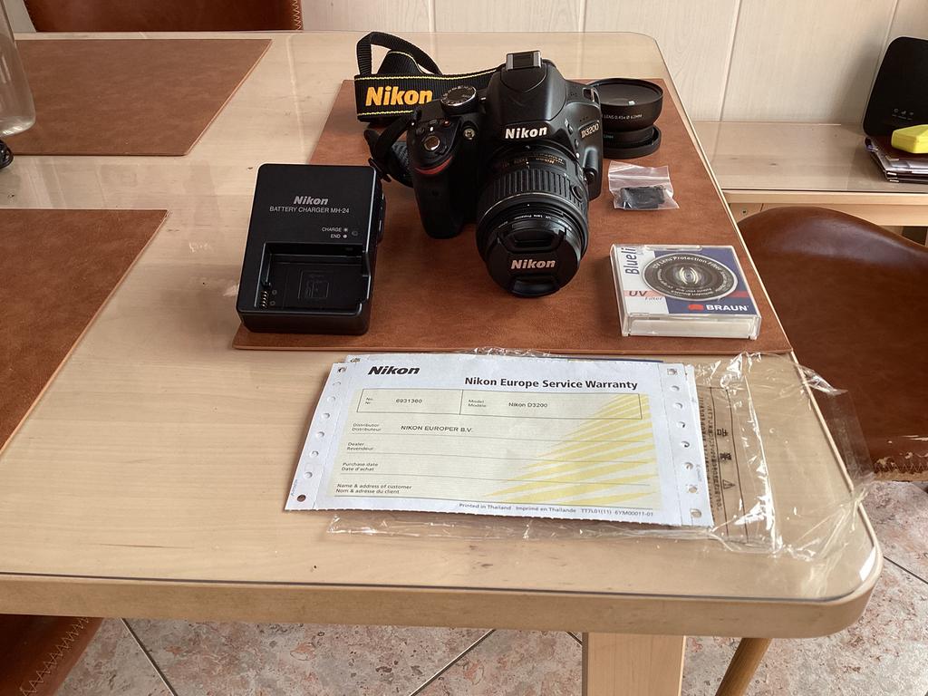 Nikon D3200 spiegelreflexcamera, Audio, Tv en Foto, Fotocamera's Digitaal, Ophalen, Gebruikt, Nikon