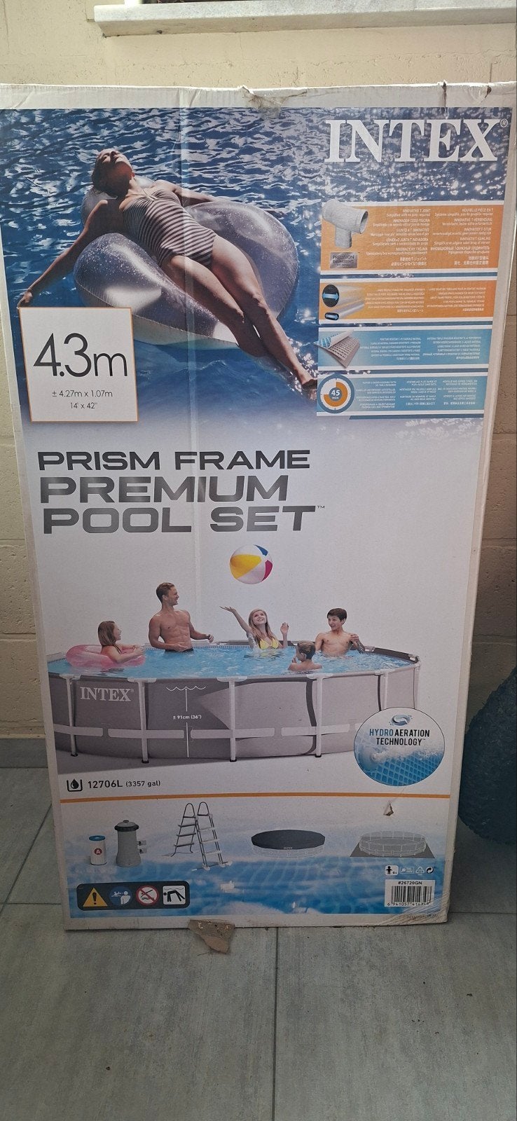 Intex zwembad 4.3 m, Ophalen