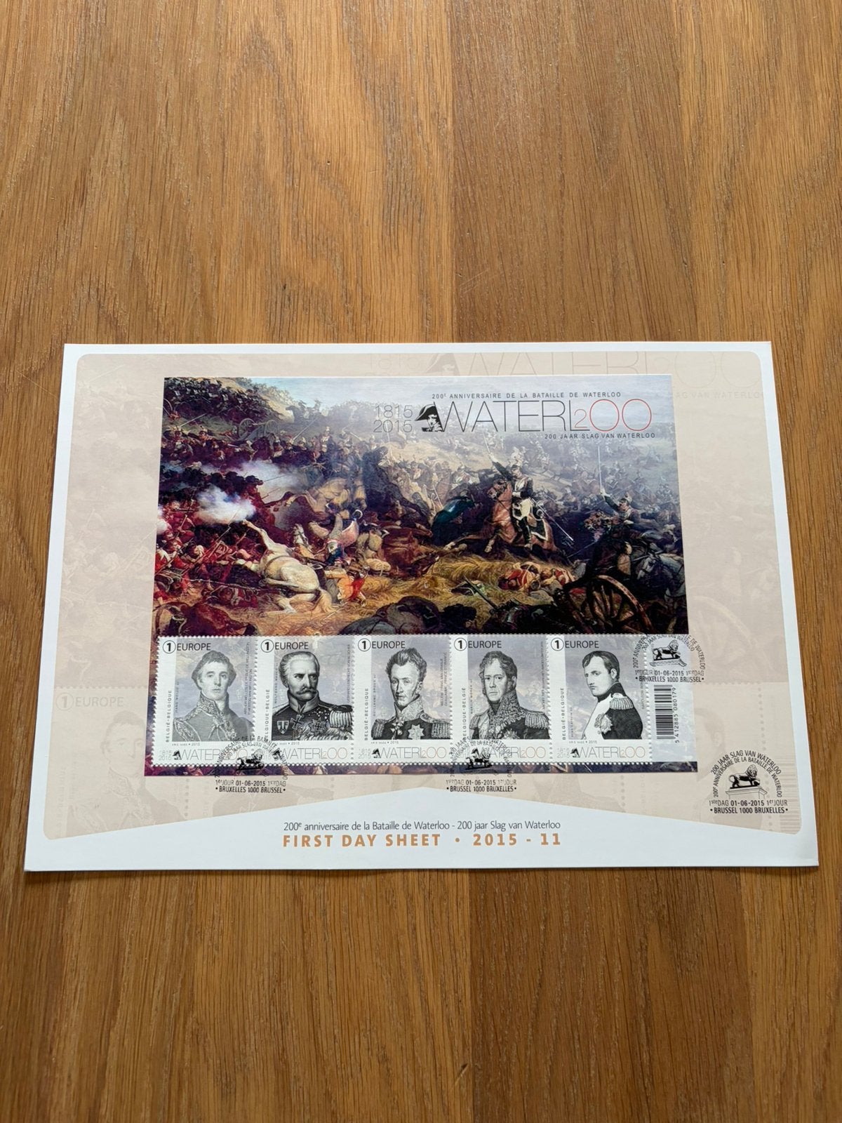 Eerste dag slag bij waterloo 1815-2015, Ophalen of Verzenden