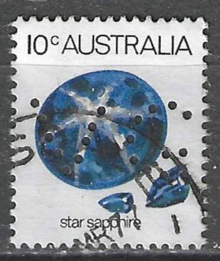 Australie 1974 - Yvert 546perf - Minéraux (ST), Timbres & Monnaies, Timbres | Océanie, Envoi, Affranchi