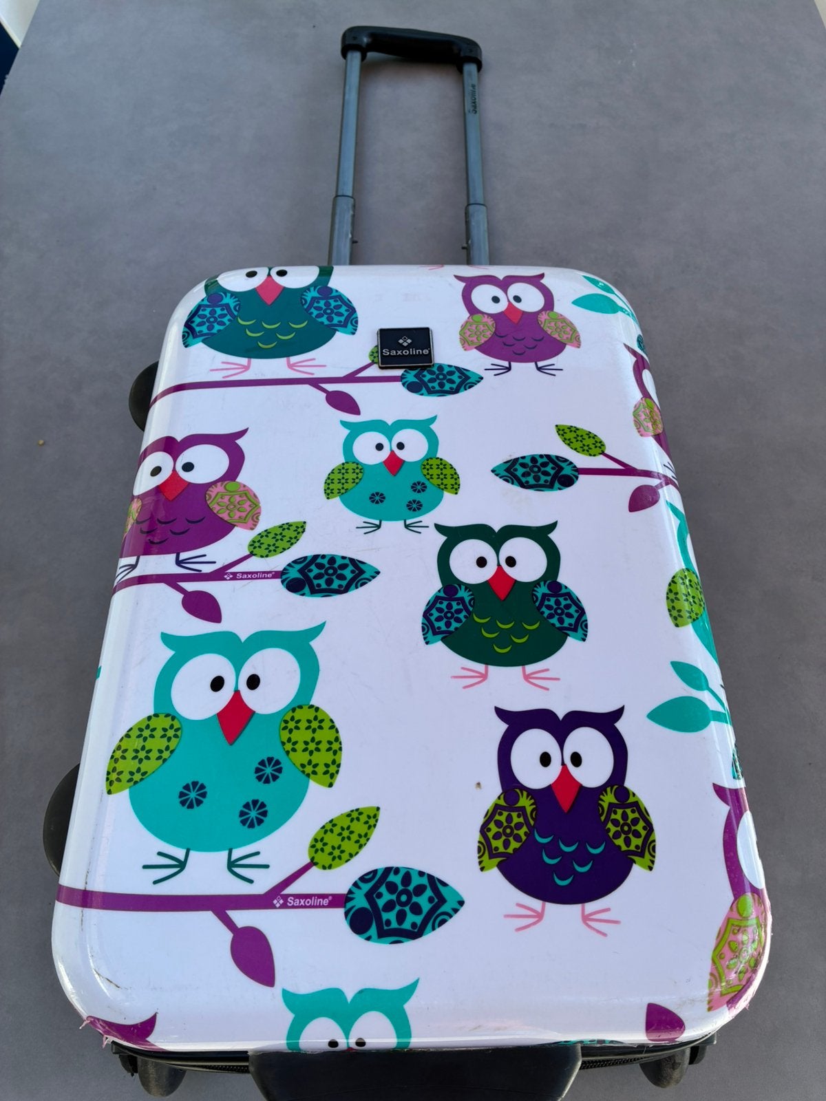 Kinderkoffer saxoline - handbagage formaat, Ophalen, Gebruikt, Hard kunststof, Minder dan 50 cm