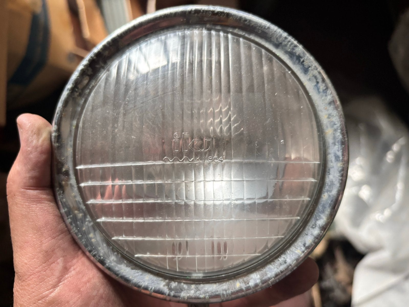Optiek brommerlicht jaren 60-70, Fietsen en Brommers, Ophalen of Verzenden, Gebruikt