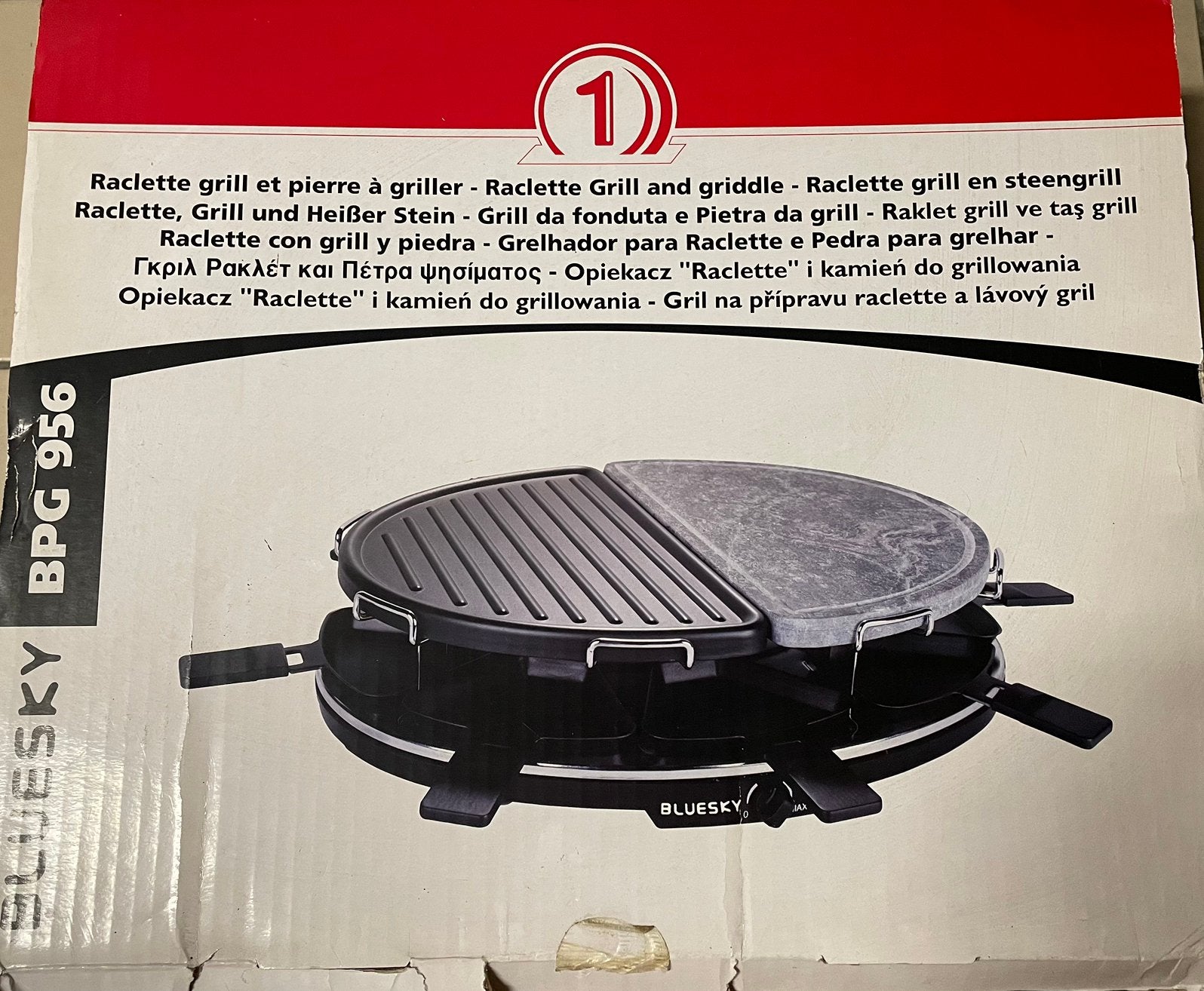 Appareil à raclette et grill en pierre, Electroménager, Appareils à gourmet, Enlèvement ou Envoi, Utilisé